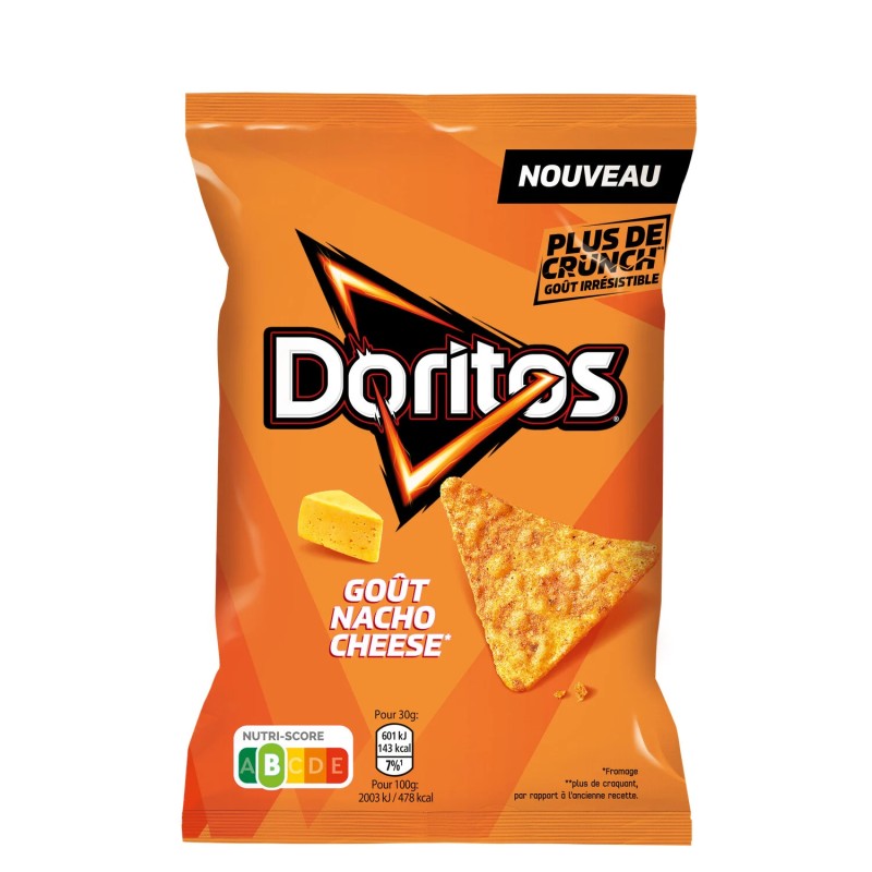 DORITOS Chips tortilla goût Nacho Cheese - 160g