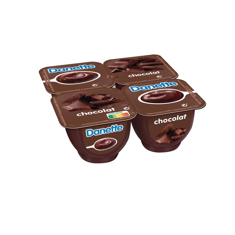 DANONE Crème dessert saveur Chocolat - 4x125g