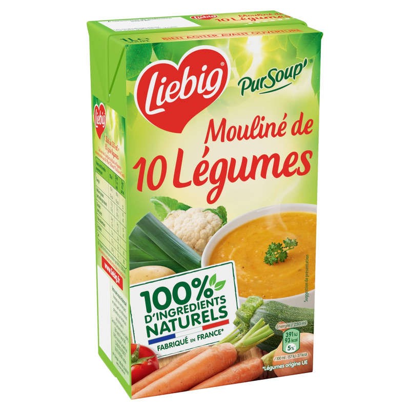 PURSOUP' Mouliné de 10 légumes variés - 1L