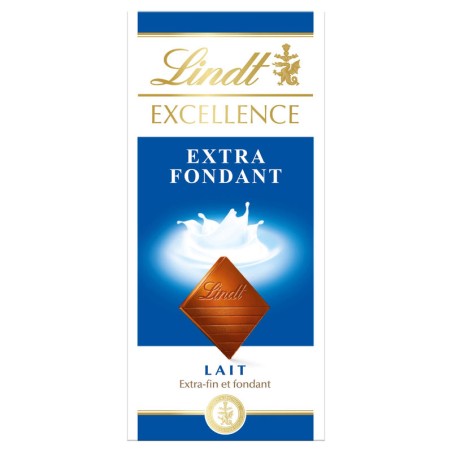 LINDT Chocolat au lait extra fin et fondant - 100g