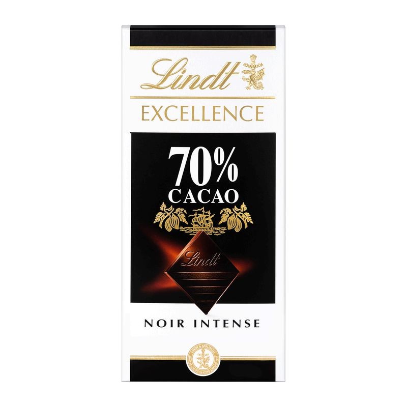 LINDT Chocolat noir Excellence 70% cacao - 100g