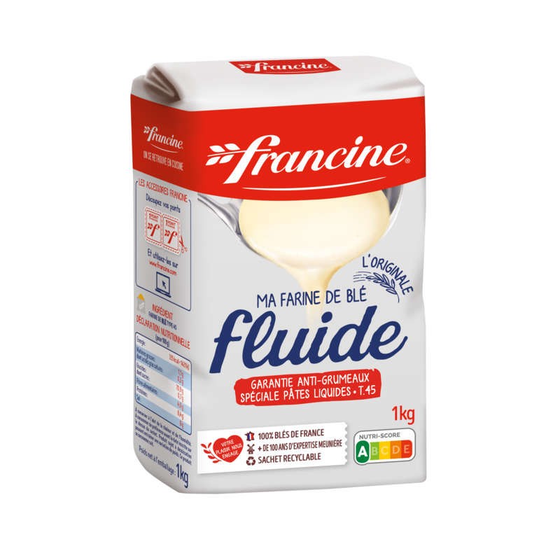 FRANCINE Farine de blé Fluide - 1Kg