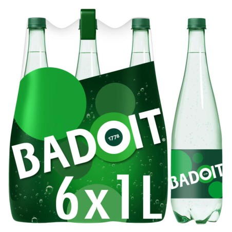 BADOIT Eau gazeuze Verte - 6x1L