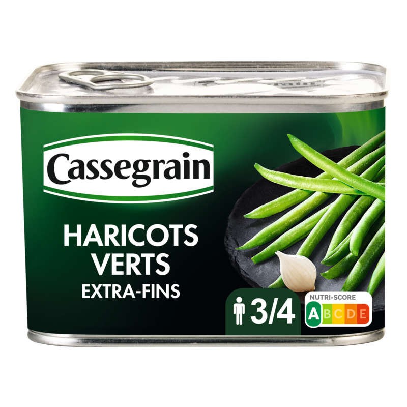 CASSEGRAIN Haricots verts extra fins - 390g