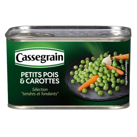 CASSEGRAIN Petit pois et carottes - 265g