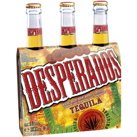 DESPERADOS Bière blonde à la téquila 5.9° - 3x33cl