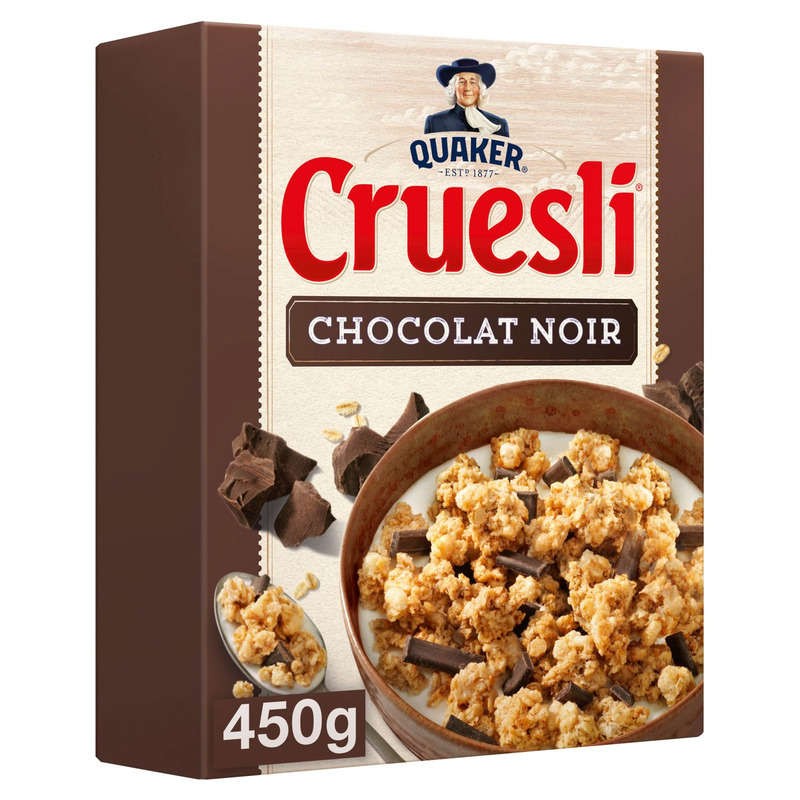 QUAKER Céréales Cruesli Chocolat - 450g