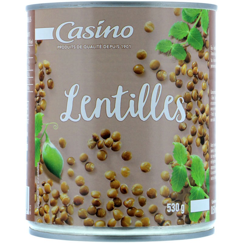 CASINO Lentilles - 530g