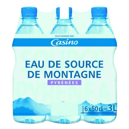 ROCHE DES ECRINS Eau de source de montagne des Alpes - 6x50cl