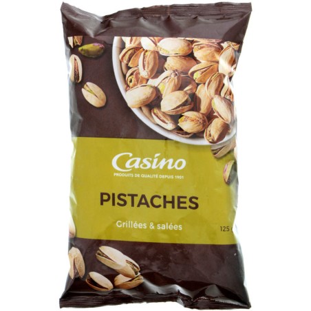 CASINO Pistaches grillées salées - 125g