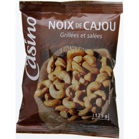 CASINO Noix de cajou grillées et salées - 125g