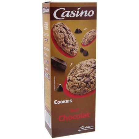 CASINO Cookies tout chocolat - 200g