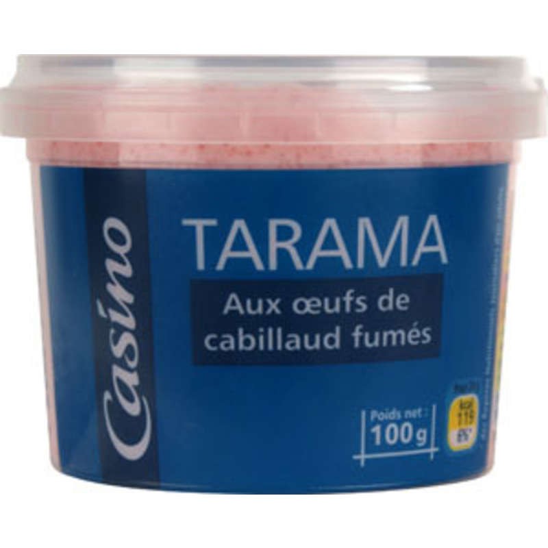 CASINO Tarama aux oeufs de cabillaud fumés - 100g