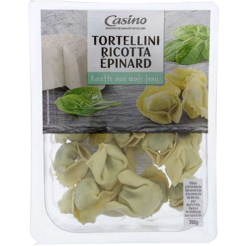 CASINO Tortellini ricotta-épinards - 300g