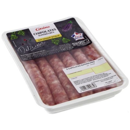 CASINO Chipolatas supérieures - 6x55g