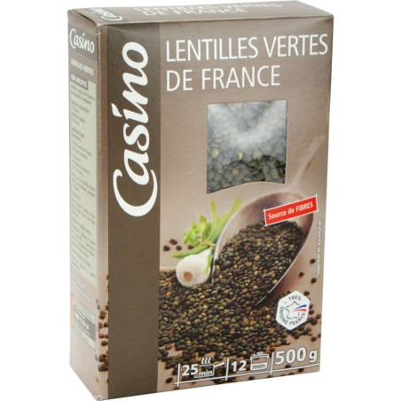 CASINO Lentilles vertes de France - 500g