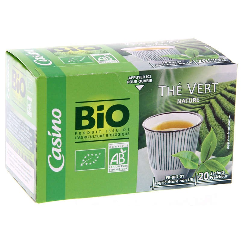 CASINO Thé vert Nature Bio 20 sachets - 36g