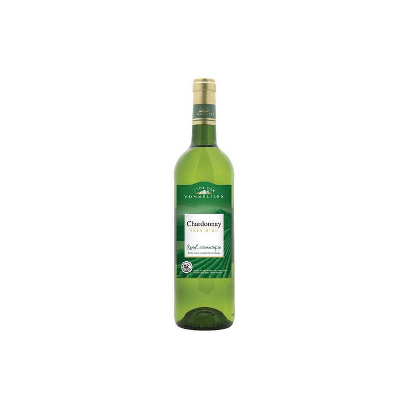 CLUB DES SOMMELIERS Chardonnay blanc Oc IGP - 75cl