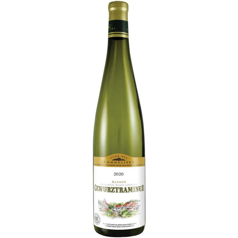 CLUB DES SOMMELIERS Gewurtztramminer blanc - 75cl