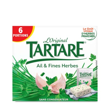 TARTARE Fromage Ail et Fines herbes 6 portions - 96g