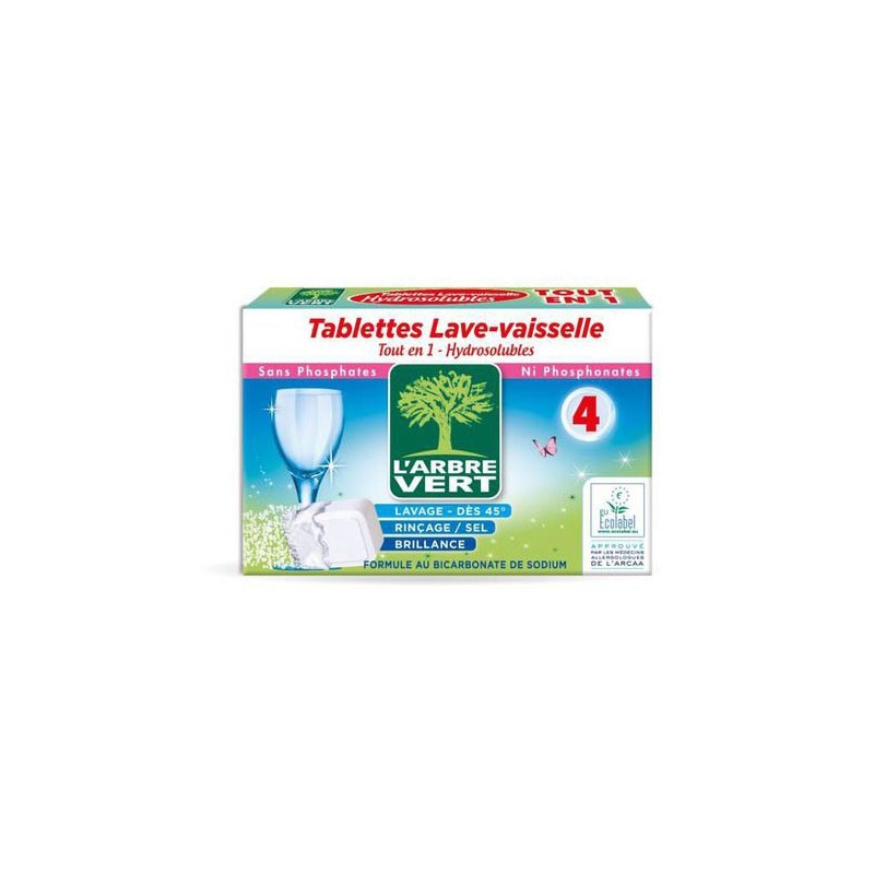 L'ARBRE VERT Tablette Lave vaisselle - x4