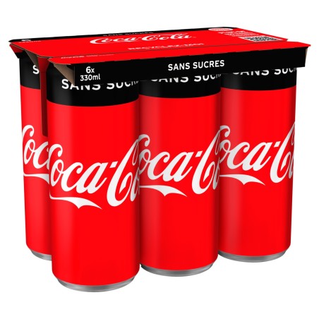 COCA COLA Zéro boites - 6x33cl