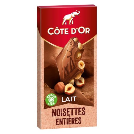 COTE D'OR Chocolat lait noisette - 180g