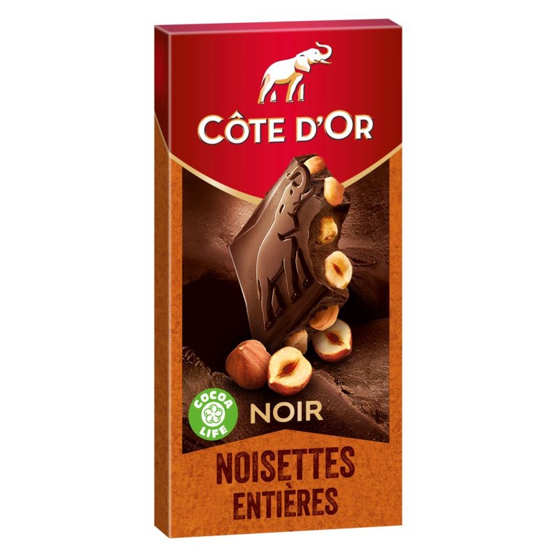 COTE D'OR Chocolat noir noisette - 180g