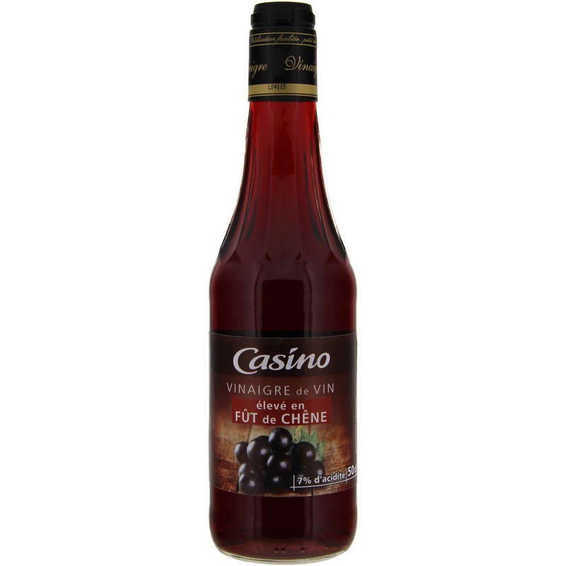 CASINO Vinaigre élevé en fût de chêne - 50cl