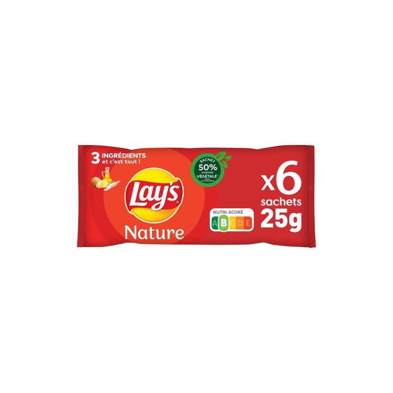 LAY'S Chips nature - 6x25g