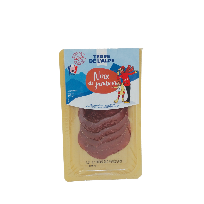 TERRE DE L'ALPE Noix de Jambon 6 tranches - 50g