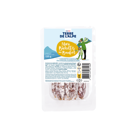 TERRE DE L'ALPE Mini Bûchettes au Beaufort - 120g