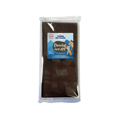 TERRE DE L'ALPE Tablette Chocolat Noir 70% - 100g