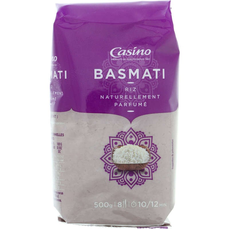 CASINO BIO Riz Basmati naturellement parfumé Bio - 500g